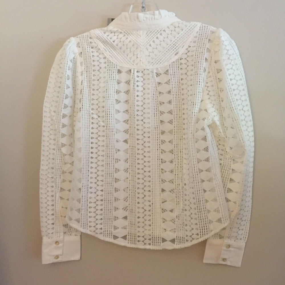 new Anthropologie Laced Buttondown - Picture 7 of 8